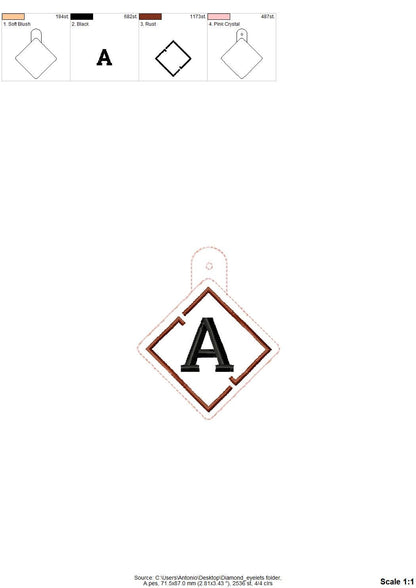 Diamond Labyrinth Keychain