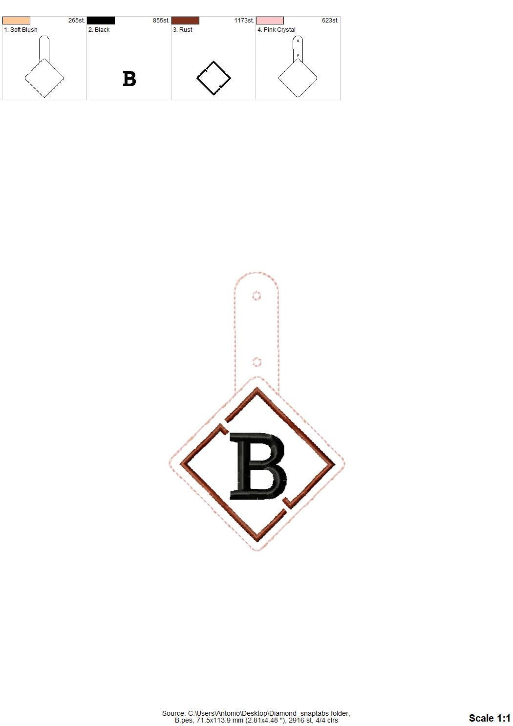 Diamond Labyrinth Keychain