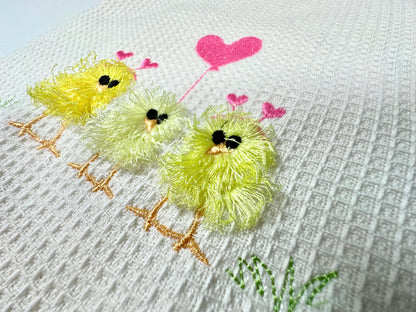 Cute Little Chicks Machine Embroidery Designs Fringed Fluffy Chick Chenille Farm Bird Small Chicken Baby Awesome Fur Design Kids Shirt - Etsy