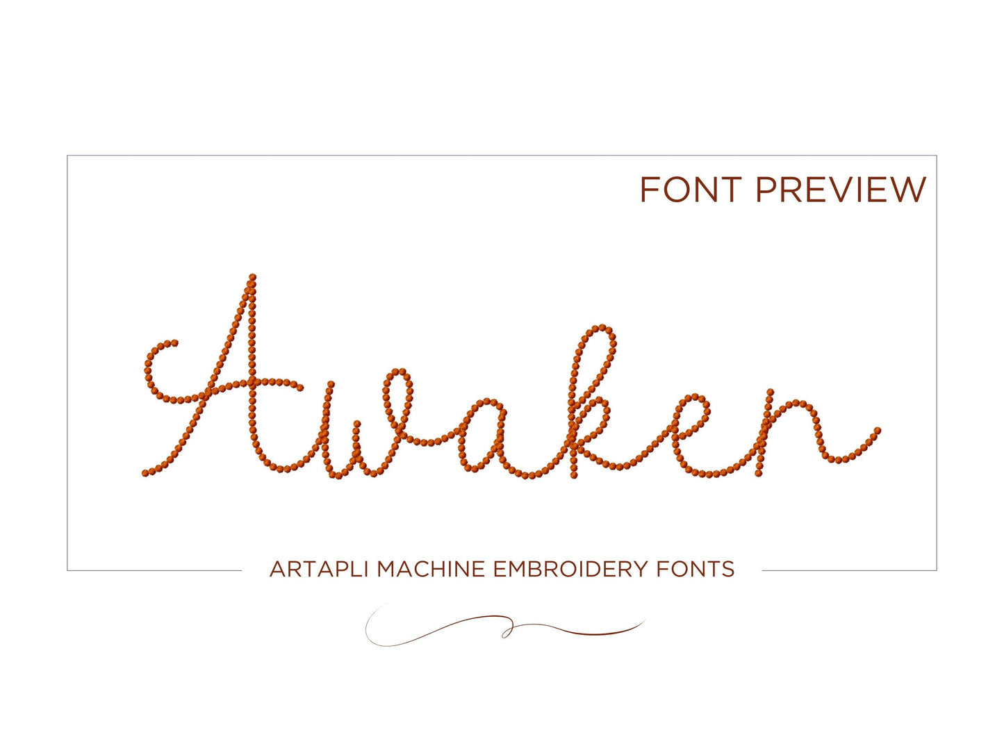 Pearl stitch handwritten script Font machine embroidery designs Pearl line alphabet