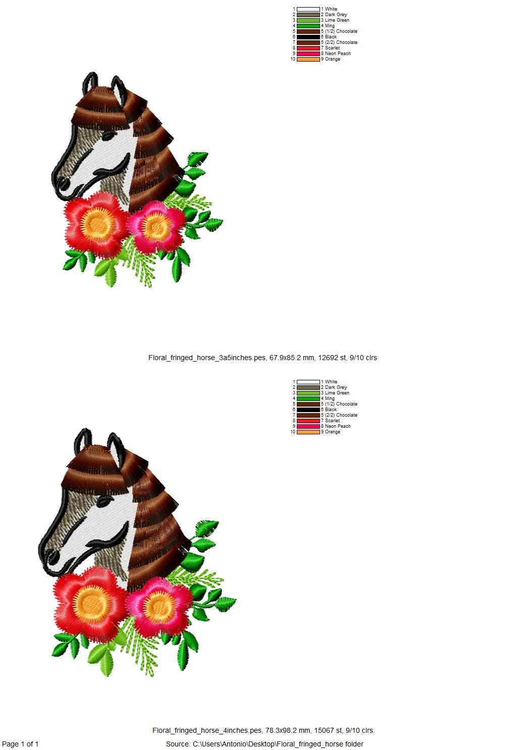 Horse Fringed Fluffy Hair Chenille Farm Animal and Fringe Flowers Machine Embroidery Designs Fringe Fur in the Hoop Sizes 3.5 and 4 Inch - Etsy