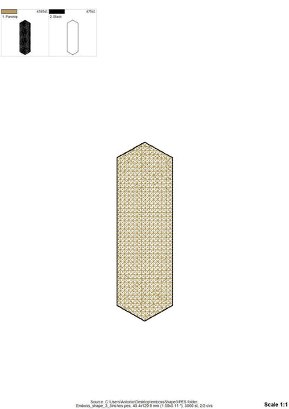 Embossed shape cloud for terry towel initial monogram frame basement stitch shape machine embroidery designs assorted sizes