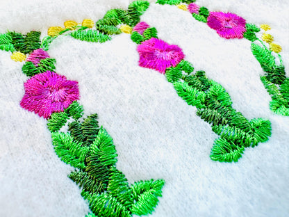 Small Fraternities & Sororities Floral Greek Font Whole Entire Alphabet Liberty Fashioned Flowers Machine Embroidery Designs