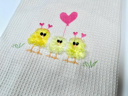 Cute Little Chicks Machine Embroidery Designs Fringed Fluffy Chick Chenille Farm Bird Small Chicken Baby Awesome Fur Design Kids Shirt - Etsy