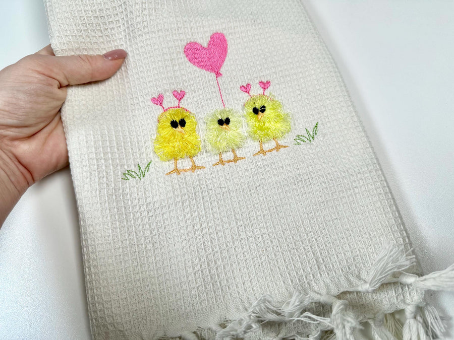 Cute Little Chicks Machine Embroidery Designs Fringed Fluffy Chick Chenille Farm Bird Small Chicken Baby Awesome Fur Design Kids Shirt - Etsy