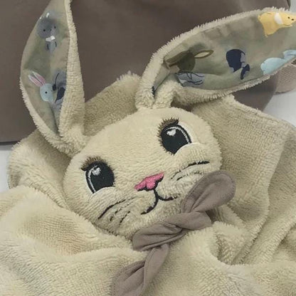 Pretty Bunny face soft toy doll face machine embroidery designs Bunny head in assorted sizes 3.5 up to 7 inch kids baby outfit decoration