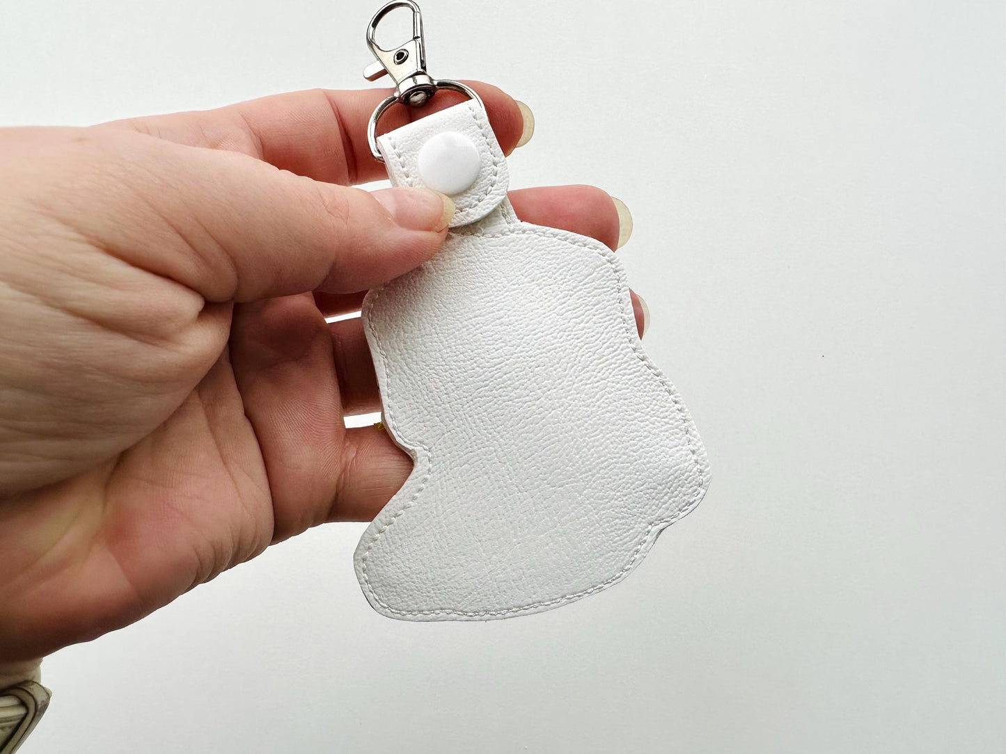 Mardi Gras festive Boots fringed tassels Eyelet and Key Fob Snap Tab keychain in the hoop machine embroidery design