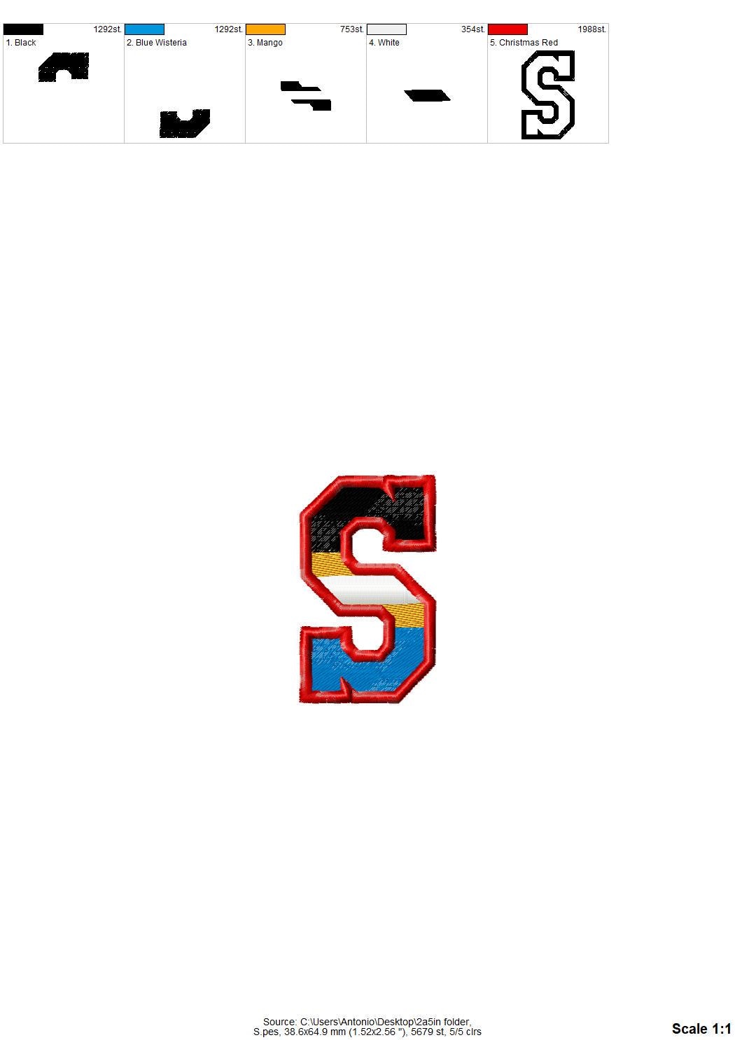 Sports Varsity Collegiate type FONT fill stitch and outline striped alphabet