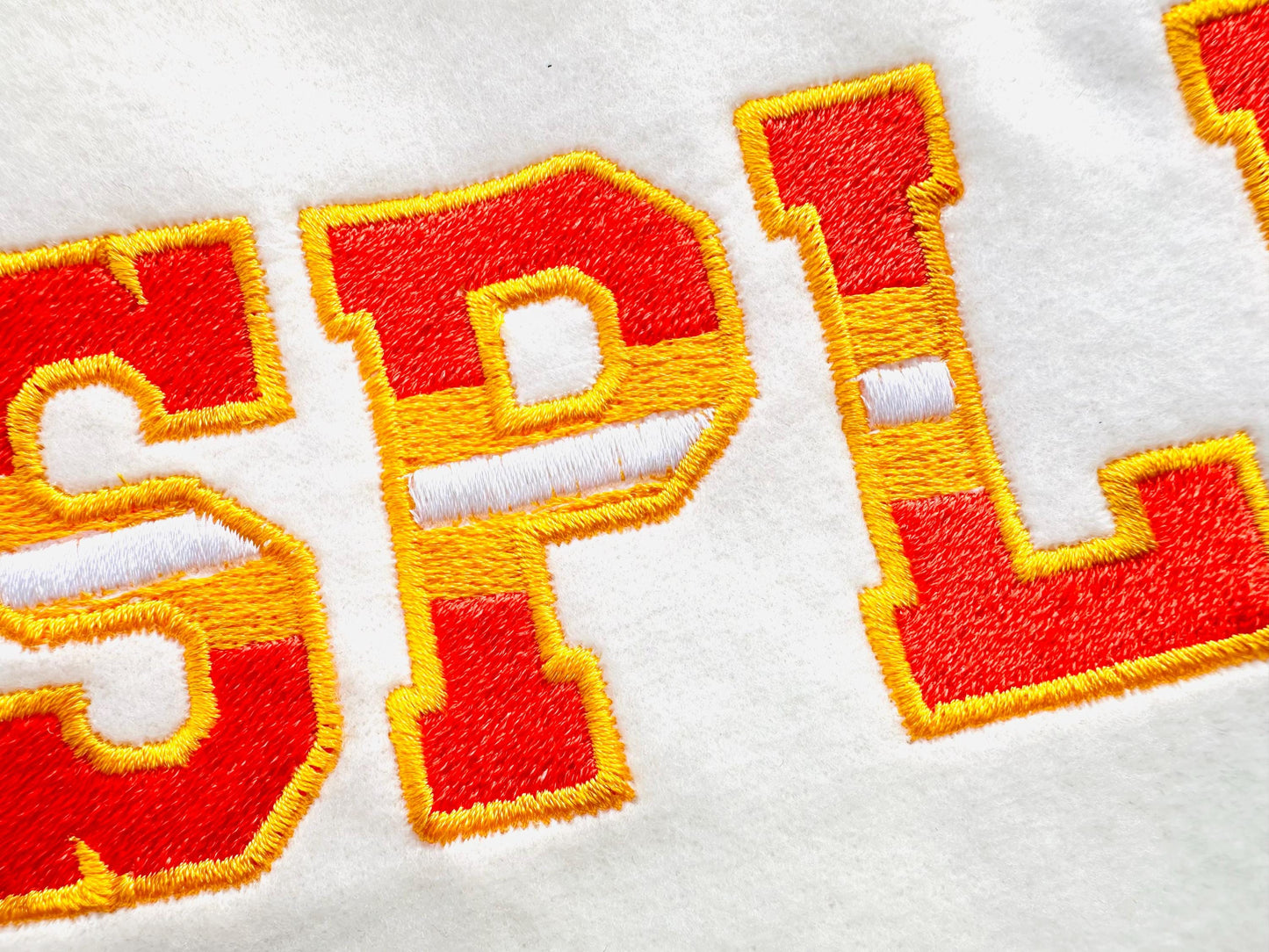 Sports Varsity Collegiate type FONT fill stitch and outline striped alphabet