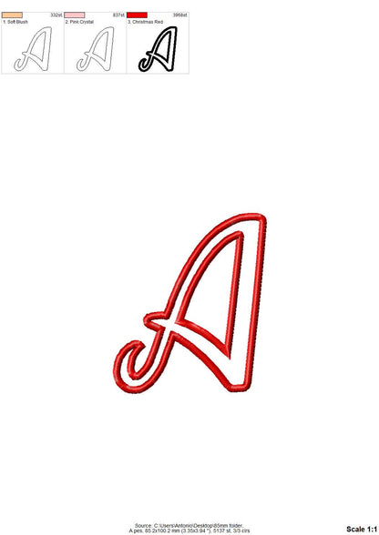 Handwritten Font Applique