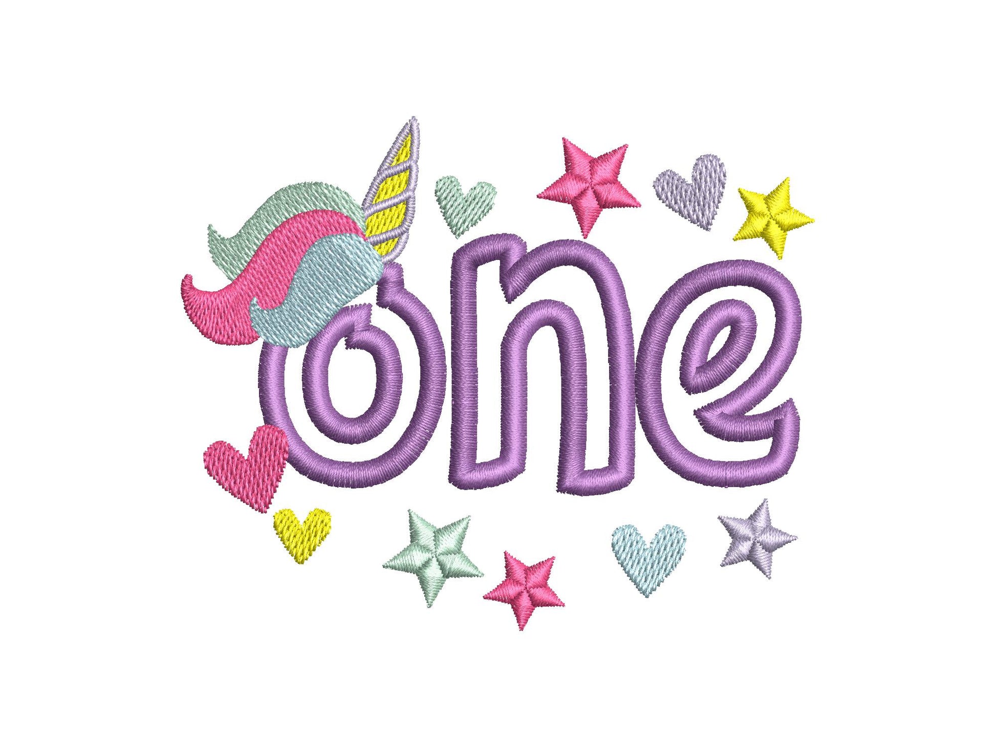 Unicorn Tail Birthday number ONE 1 Unicorn word number birthday outfit Unicorn Applique