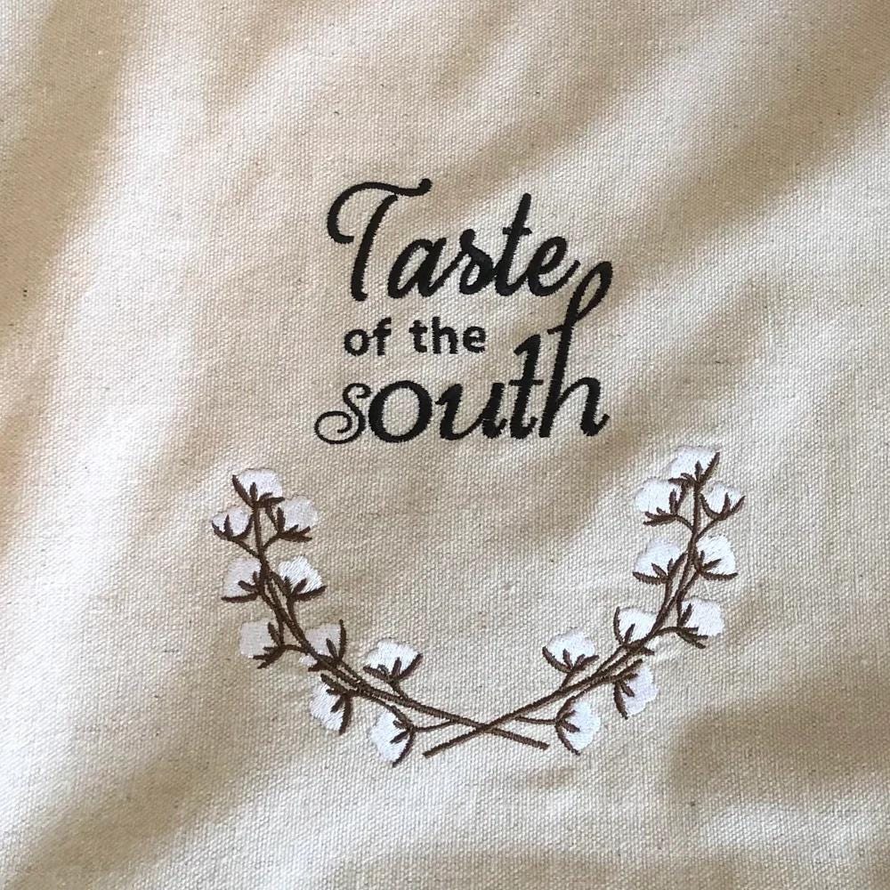 Cotton Branch floral wreath Monogram floral frame fill stitch machine embroidery designs 