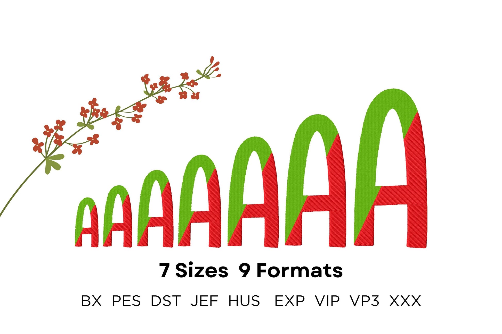 Fill stitch Split Font Sunkissed alphabet divided monogram letters machine embroidery designs kids bold font many sizes