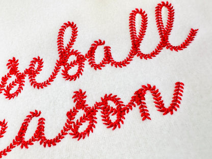 NEW! Baseball stitch FONT sports softball handwritten font script alphabet letters machine embroidery designs multiple sizes 1 up to 3.4 in