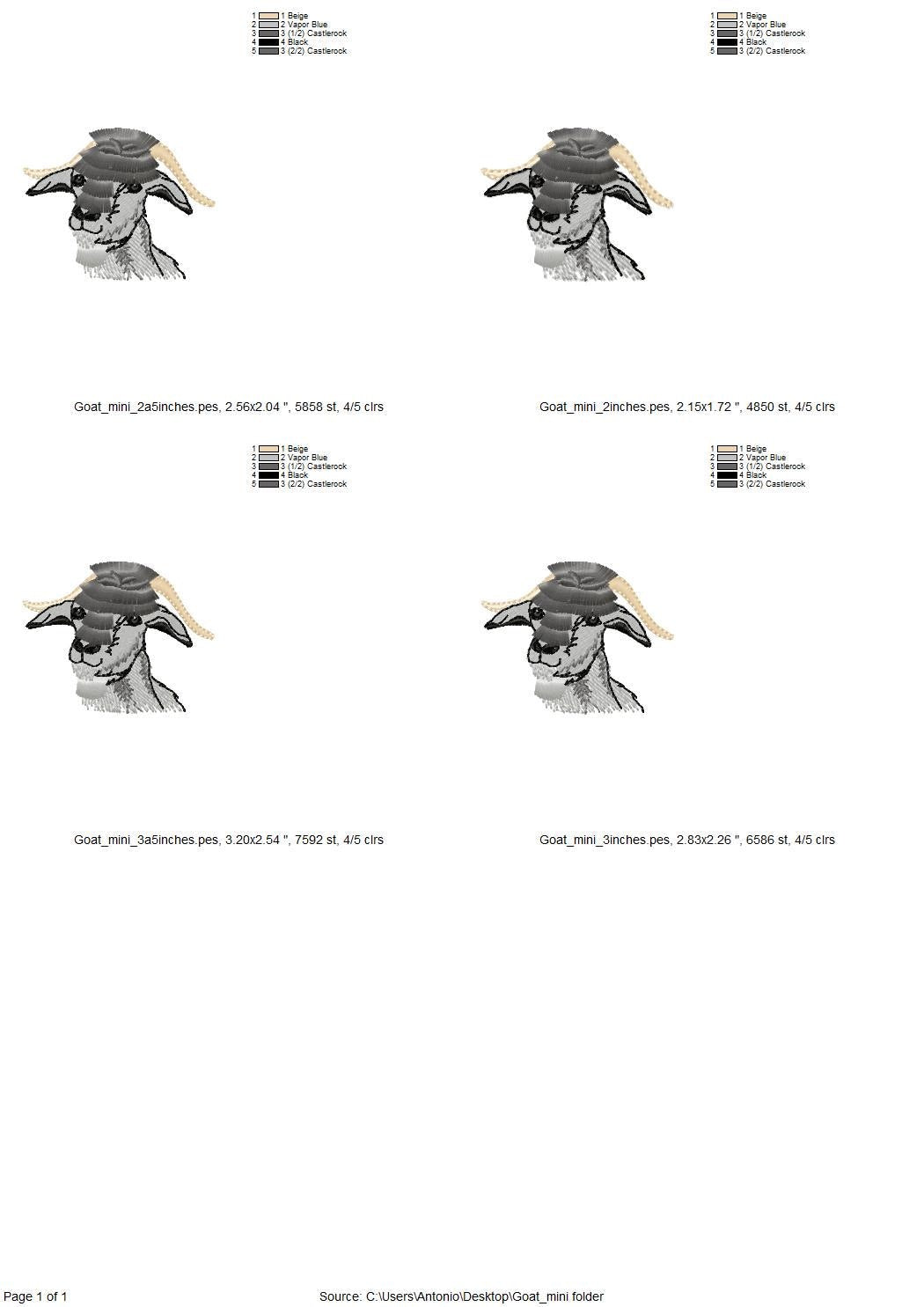 Mini Goat Fringed Fluffy Fur Hair Farm Animal Machine Embroidery Designs Fringe ITH in the Hoop Cute Little Goat Mini Sizes 2 up to 3.5 Inch - Etsy