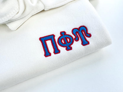 Fill stitch Tall Greek FONT alphabet sororities fraternities monogram fill stitch outline machine embroidery designs sizes 2 up to 4.7 inch