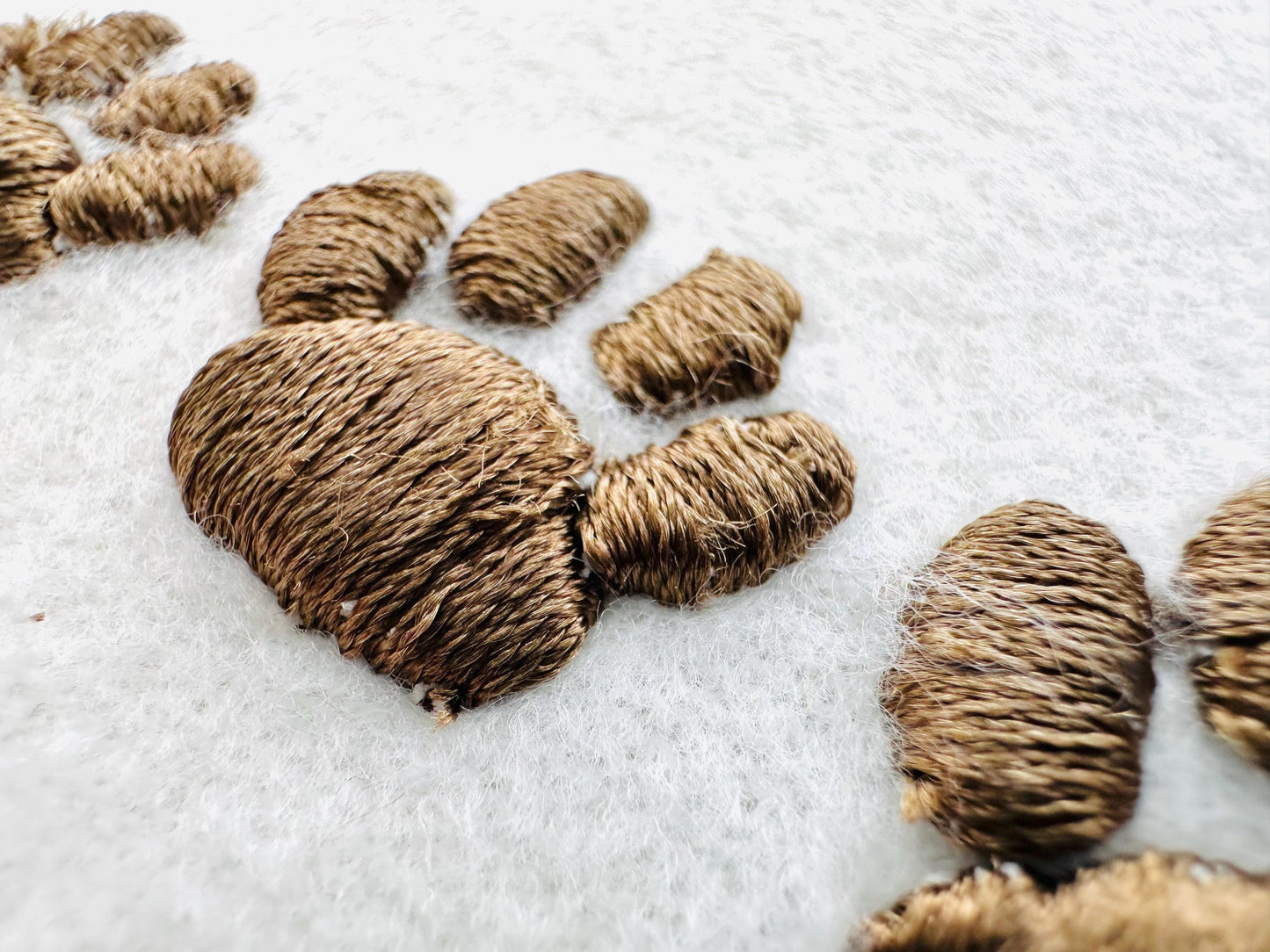 Puff Paw Embroidery mini add on mini machine embroidery designs 3D raised Cute Paw pet