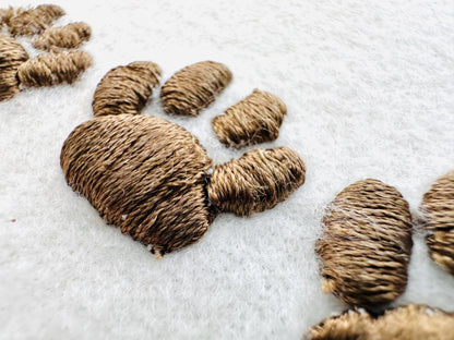Puff Paw Embroidery mini add on mini machine embroidery designs 3D raised Cute Paw pet