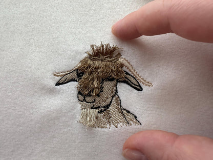 Mini Goat Fringed Fluffy Fur Hair Farm Animal Machine Embroidery Designs Fringe ITH in the Hoop Cute Little Goat Mini Sizes 2 up to 3.5 Inch - Etsy