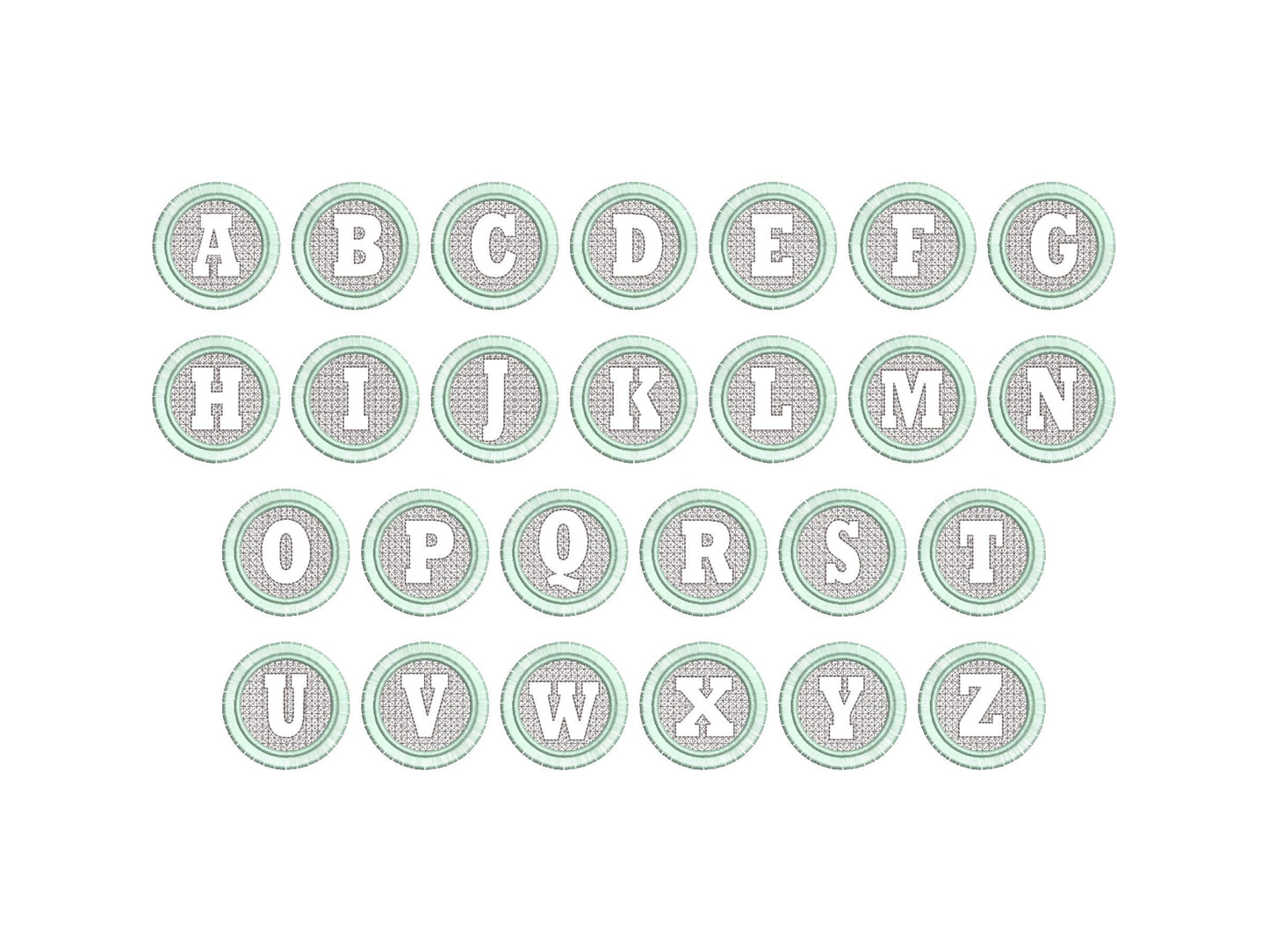 Embossed Monogram Fringed Frame