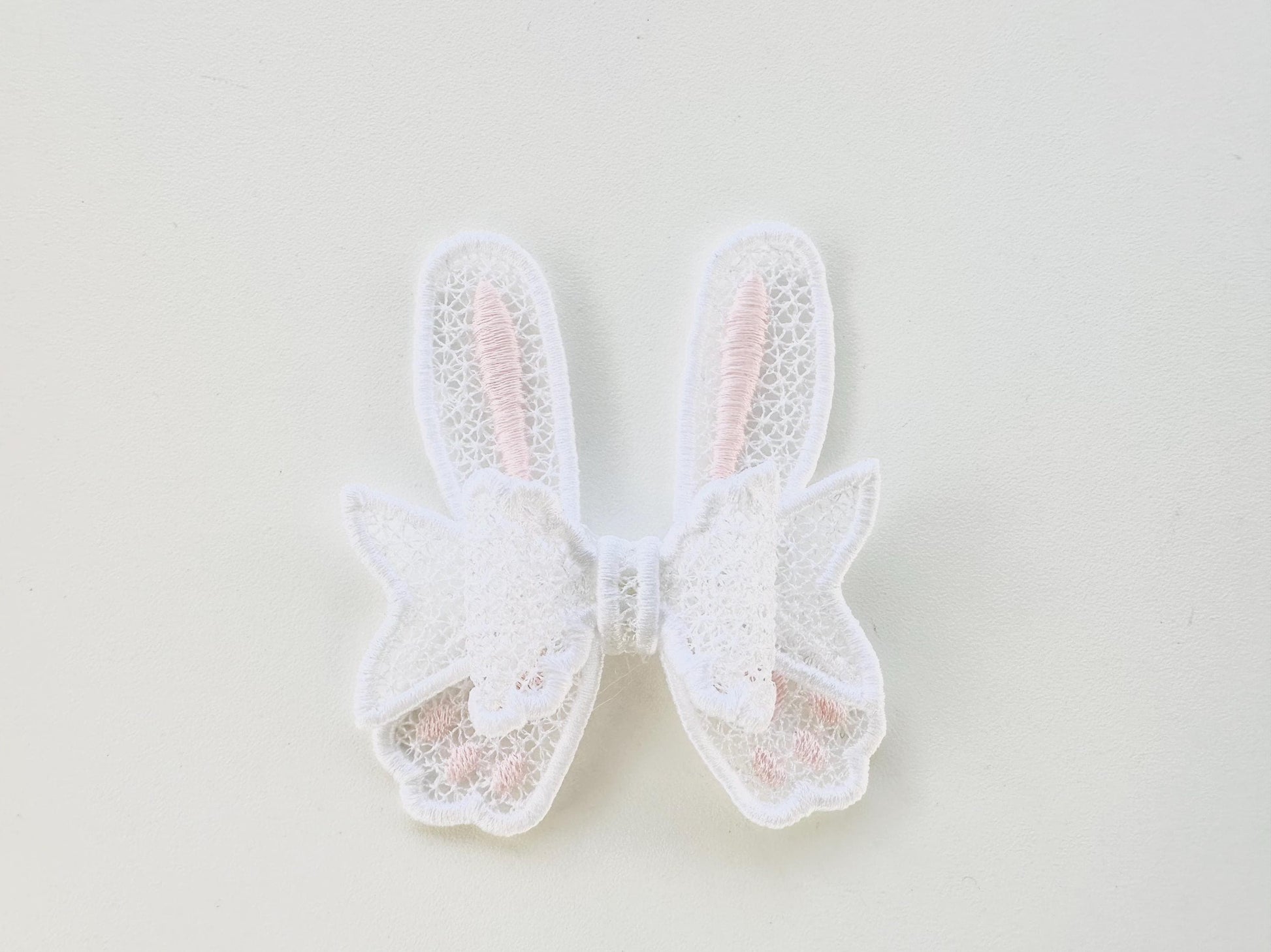 Cute Bunny Bow for little girls Hair Clip Ornament Decoration Accent FSL freestanding lace machine embroidery designs sizes for hoop 5x7