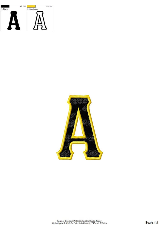 Fill stitch Tall Greek FONT alphabet sororities fraternities monogram fill stitch outline machine embroidery designs sizes 2 up to 4.7 inch