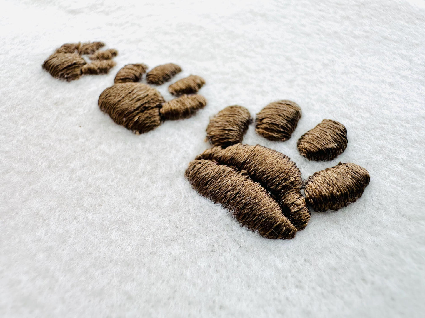 Puff Paw Embroidery mini add on mini machine embroidery designs 3D raised Cute Paw pet