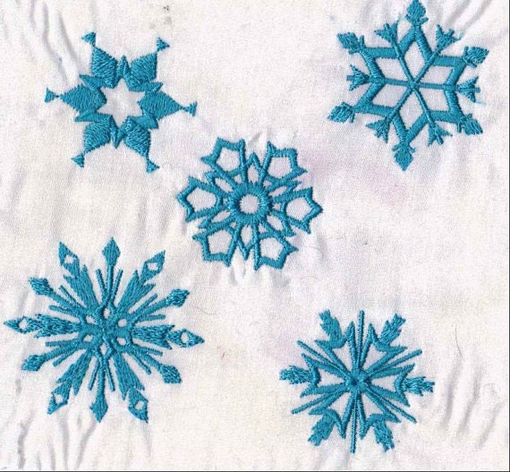 Frozen Single Snowflake Set – Sizes 11" 1.5" 2" 2.5" 3" 12" Digital Embroidery File | Artapli