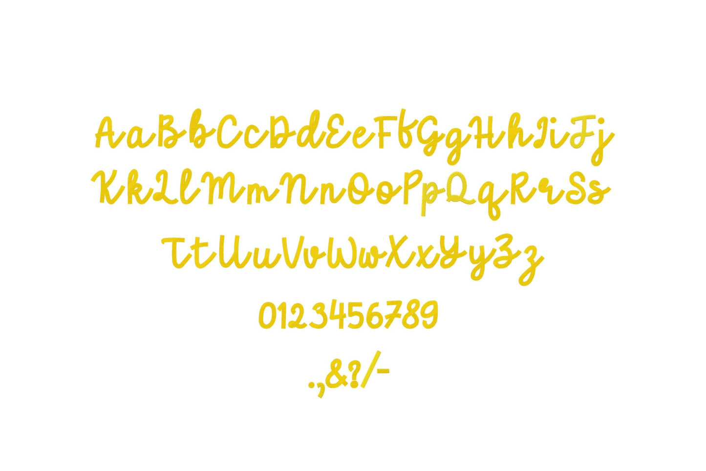 Fill stitch handwritten Font alphabet letters kids baby name monogram machine embroidery designs script bold font