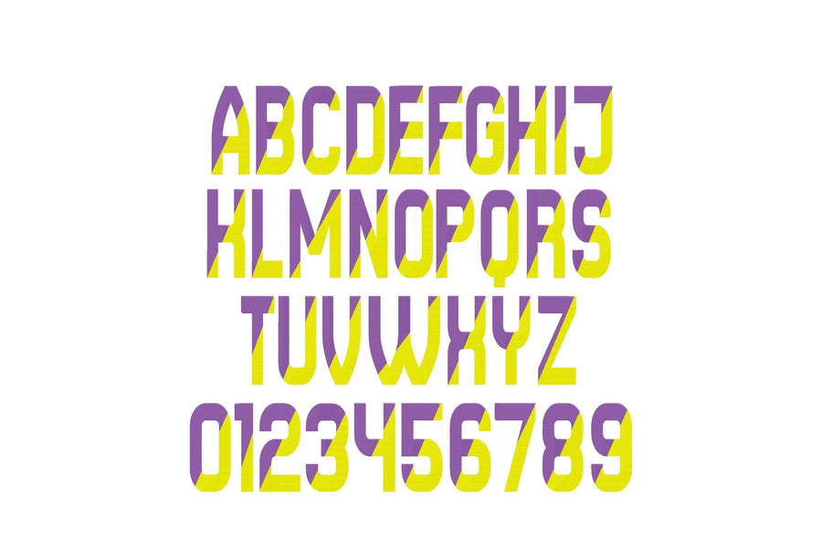 Diagonal Split FONT block type alphabet fill stitch 2 color narrow Font sports monogram machine embroidery designs sizes 1.5 up to 5.5 inch