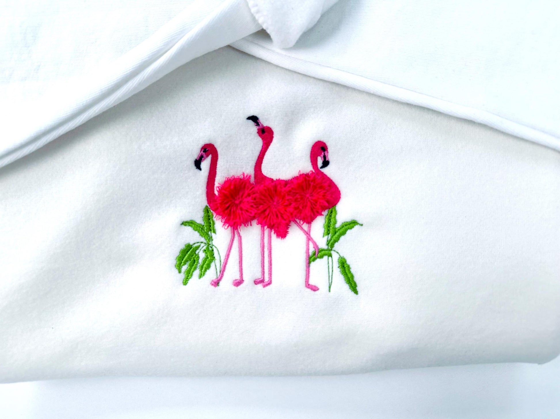 Mini Fringed Fluffy Flamingo Trio 3 Flamingo Bird Machine Embroidery Designs Small Sizes for Hoop 4x4 and 5x7 Fringe Fur Chenille Design - Etsy