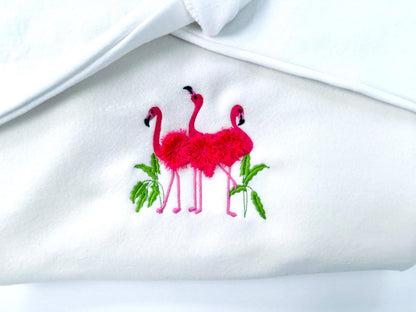 Mini Fringed Fluffy Flamingo Trio 3 Flamingo Bird Machine Embroidery Designs Small Sizes for Hoop 4x4 and 5x7 Fringe Fur Chenille Design - Etsy