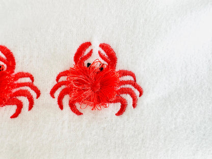 Cute Mini Fluffy Crab Fringed Fur Chenille Summer Beach Sea Animal Marine Machine Embroidery Designs Fringe Design Sizes 1.5 up to 2 Inches - Etsy