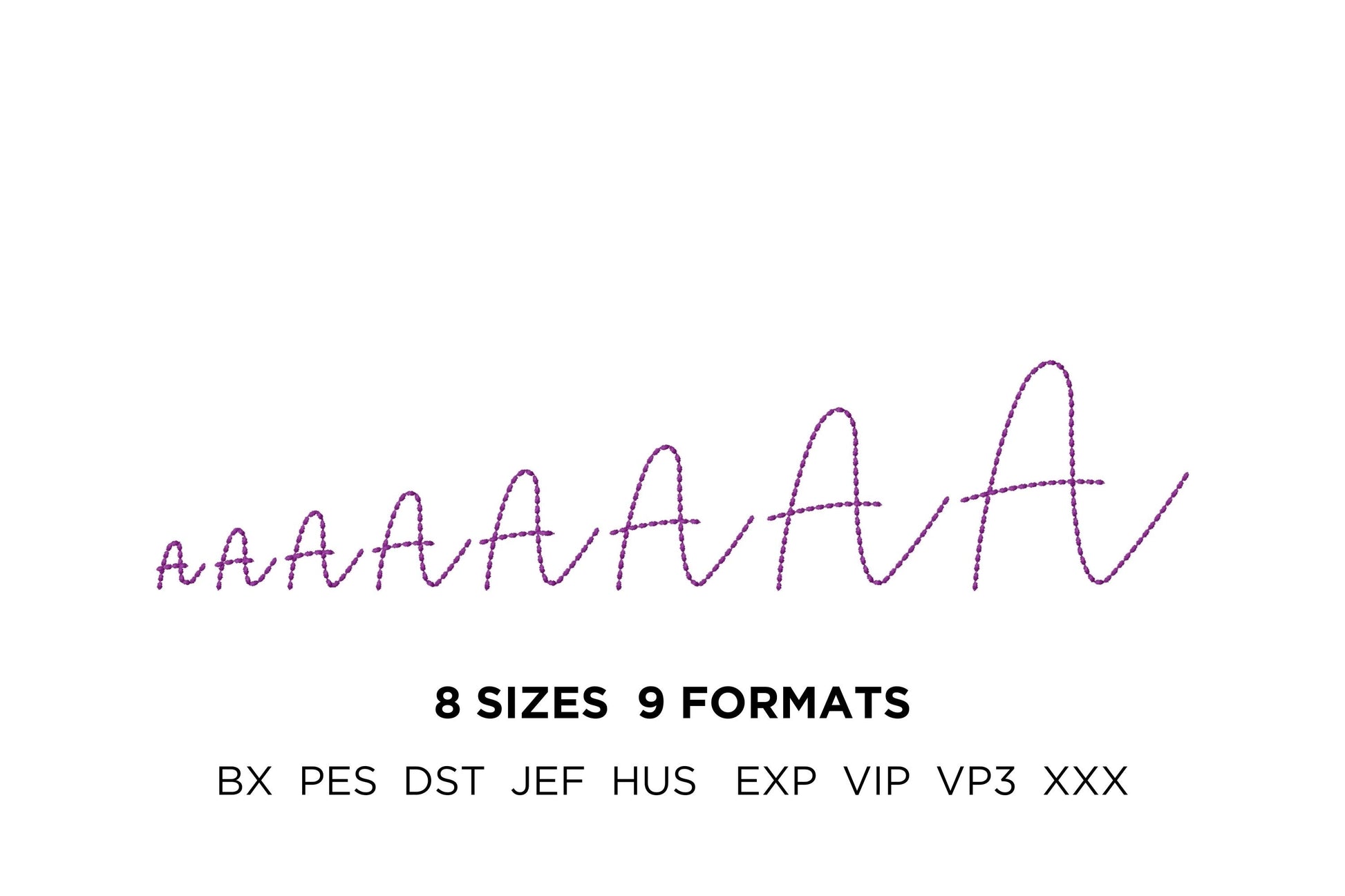 Hand stitch effect FONT Berry machine embroidery designs mini small sizes script Font Monogram alphabet letters