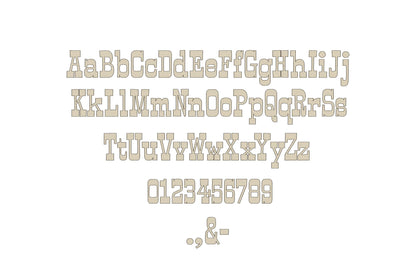 Light stitch diamond quilt Western FONT machine embroidery designs HTV glitter vinyl Alphabet letters and numbers cowboy Monogram, and BX - image 3
