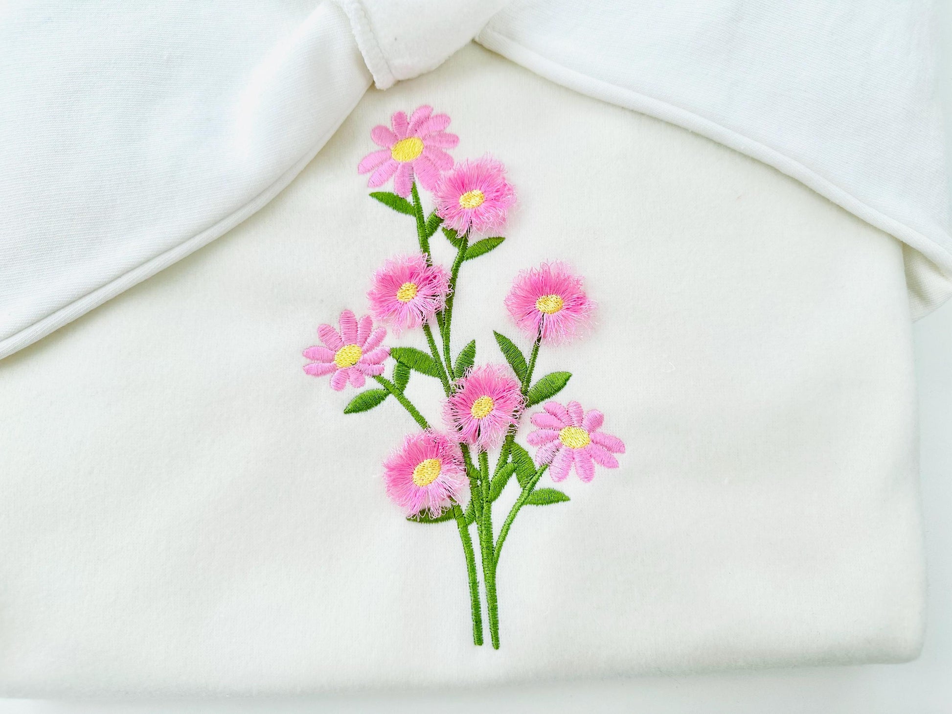 Fringed Floral Bouquet Fluffy Fringe Blossom Flower Girls Machine Embroidery Designs Fuzzy Fur Chenille Bloom Branch Many Sizes 4 up to 7 In - Etsy