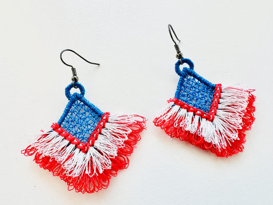 Fringed Fluffy Lace Earrings or Charm in the Hoop FSL Freestanding Lace Girls Dangle Earrings Machine Embroidery Designs ITH Project - Etsy
