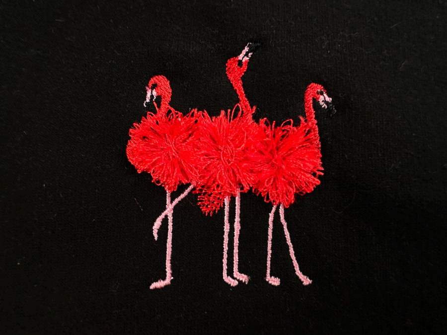 Mini Fringed Fluffy 3 Flamingos Flock of 3 Flamingo Bird Machine Embroidery Designs Small Sizes for Hoop 4x4 Fringe Fur Chenille Design - Etsy