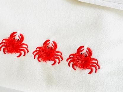 Cute Mini Fluffy Crab Fringed Fur Chenille Summer Beach Sea Animal Marine Machine Embroidery Designs Fringe Design Sizes 1.5 up to 2 Inches - Etsy