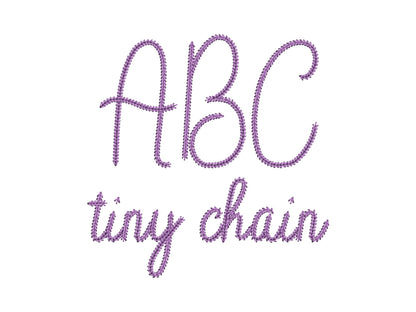 Tiny Chain FONT Sandy machine embroidery designs small sizes 1 up to | Artapli - image 5