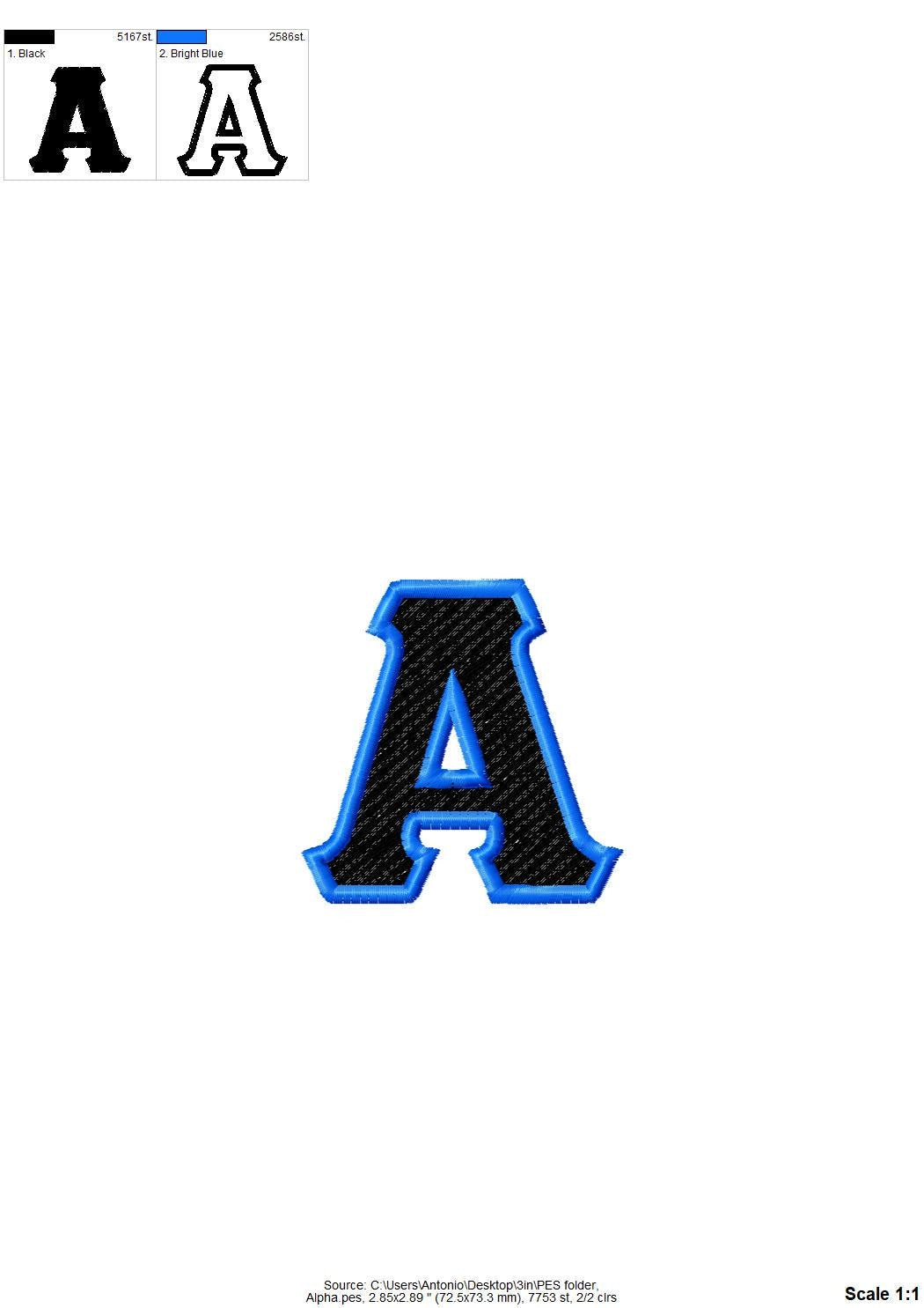 Greek Font 2 colors alphabet – Font embroidery design by Artapli