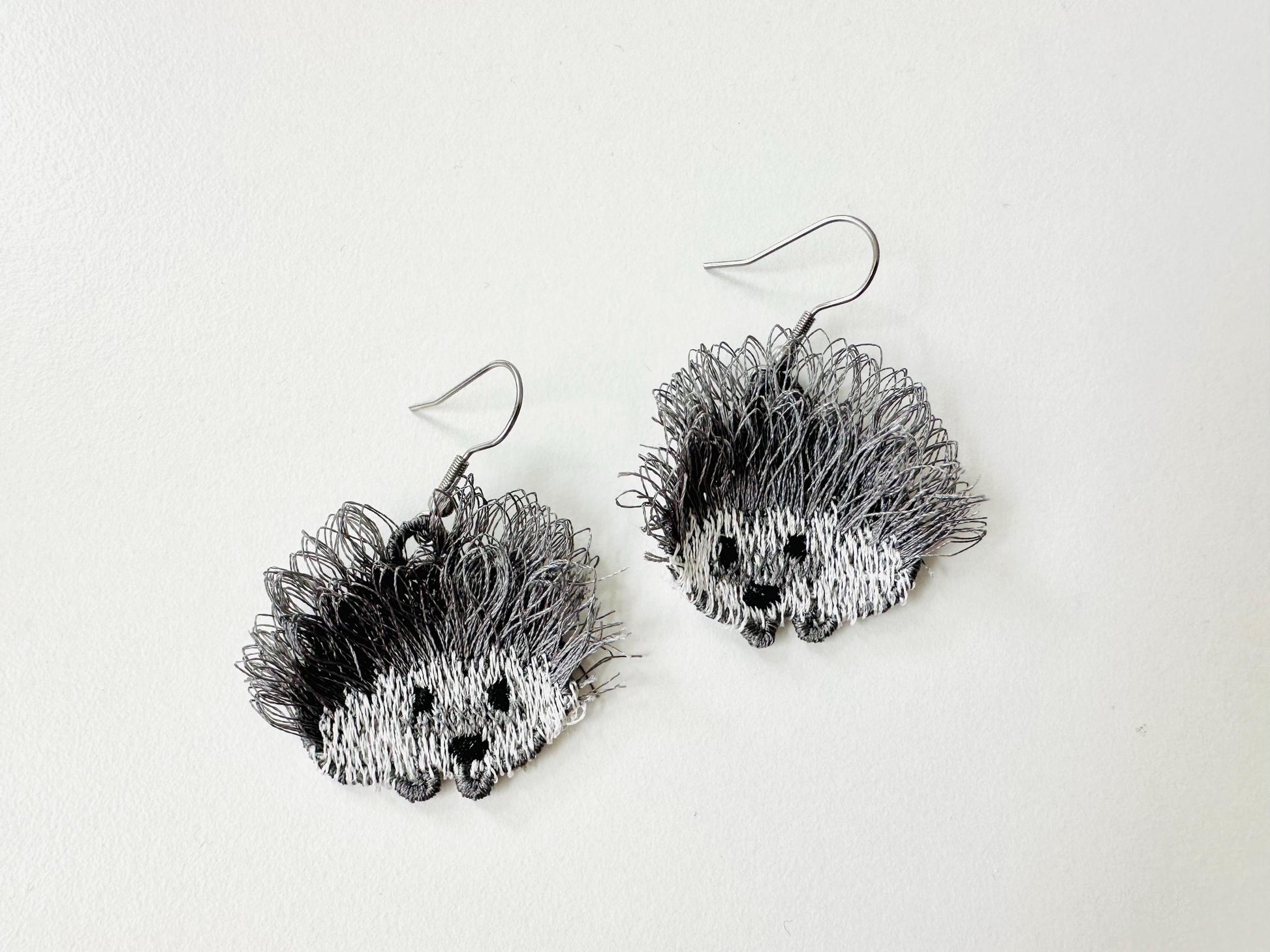 Fringed Hedgehog Cute Fluffy Tiny Earrings or Charm in the Hoop FSL Freestanding Lace Machine Embroidery Designs Kids Girls Size 1.4 Inch - Etsy