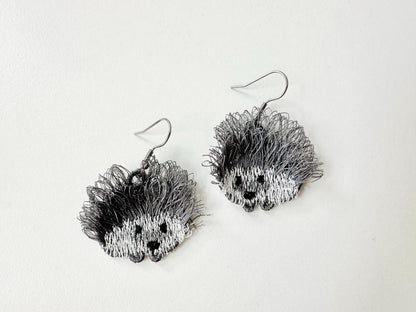 Fringed Hedgehog Cute Fluffy Tiny Earrings or Charm in the Hoop FSL Freestanding Lace Machine Embroidery Designs Kids Girls Size 1.4 Inch - Etsy