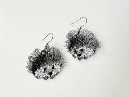 Fringed Hedgehog Cute Fluffy Tiny Earrings or Charm in the Hoop FSL Freestanding Lace Machine Embroidery Designs Kids Girls Size 1.4 Inch - Etsy