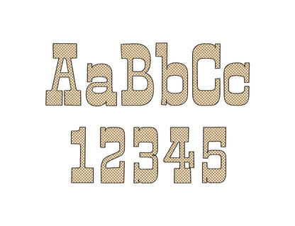 Light stitch diamond quilt Western FONT machine embroidery designs HTV glitter vinyl Alphabet letters and numbers cowboy Monogram, and BX - image 1