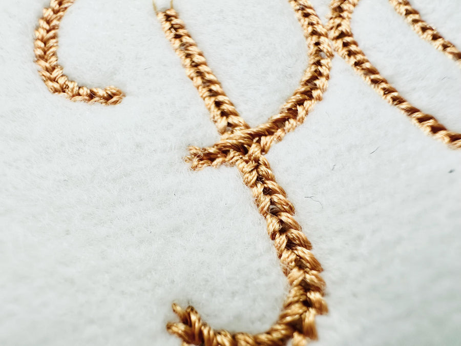 Tiny Chain FONT Sandy machine embroidery designs small sizes 1 up to 2.4 inch Neckline Font kids handwritten script alphabet letters