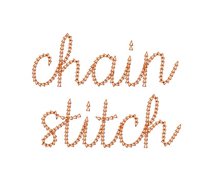 Quick light stitch Chain FONT machine embroidery designs handwritten script Font alphabet letters Monogram assorted sizes 1 up to 3.2 in, BX - image 3