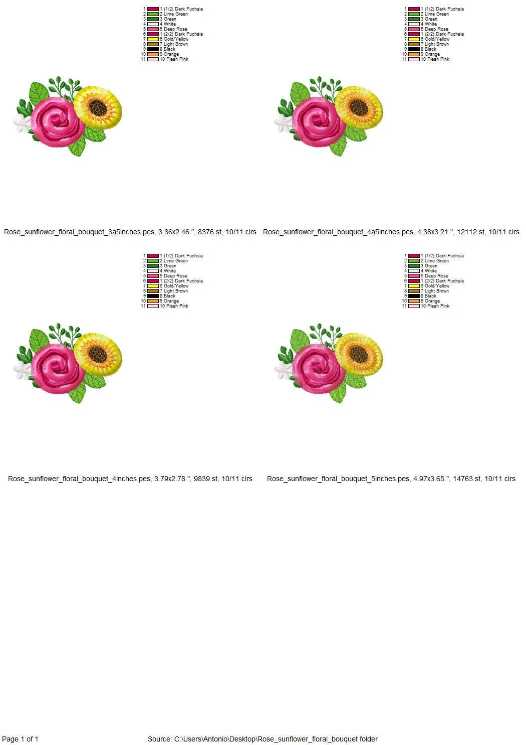 Fringed Sunflower and Rose Peony Bouquet Fluffy Fringe Flower Girls Machine Embroidery Designs Fuzzy Chenille Design Sizes 3.5 up to 5 Inch - Etsy