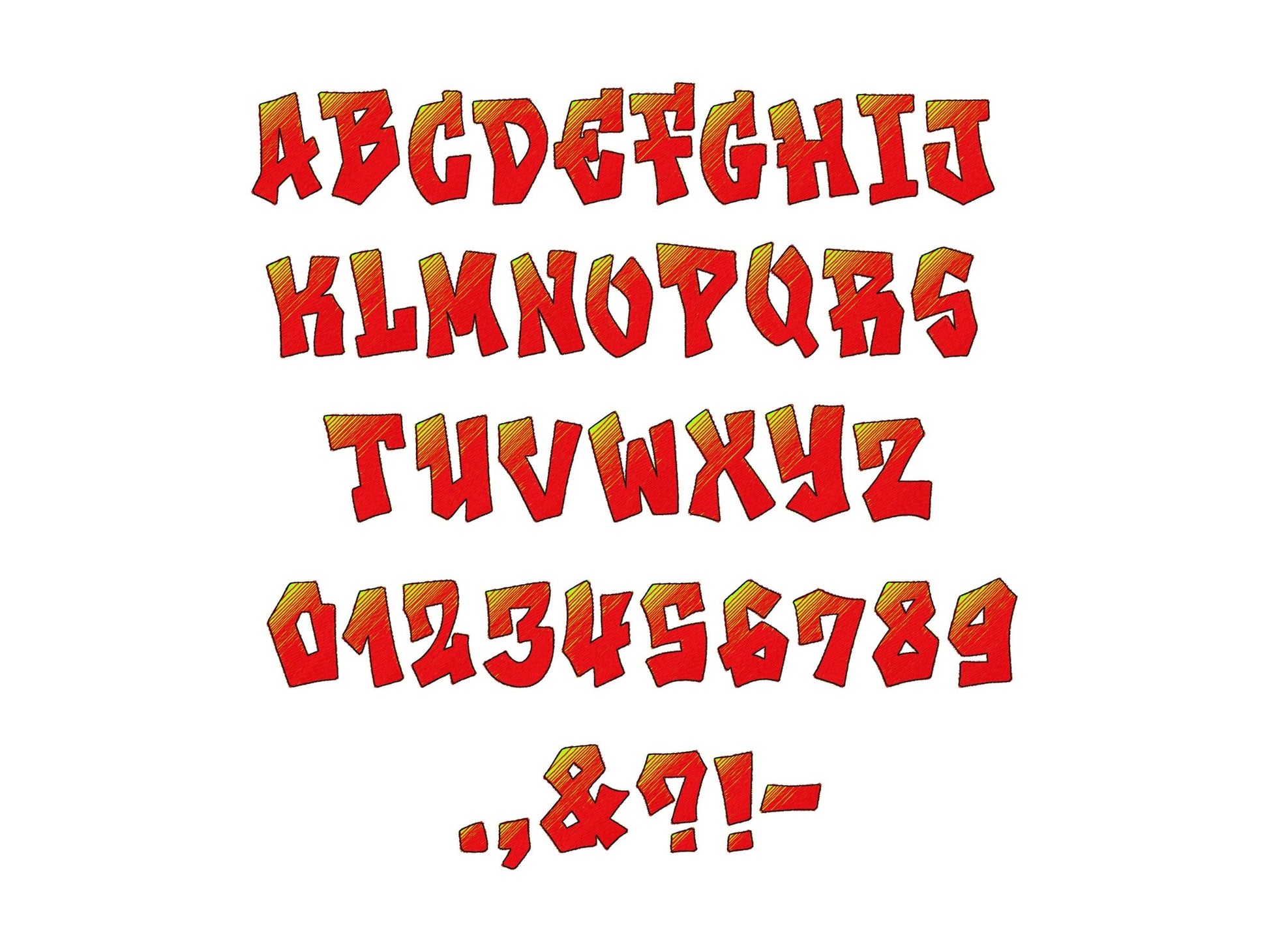 Graffiti street art FONT 2 color alphabet iridescent ombre gradient machine embroidery designs boys Monogram letters sizes 1 up to 3.5 inch