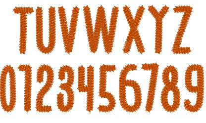 Perfect Light Fill Chain Font hand stitch effect Chain Block Font machine embroidery designs alphabet letters  1.4 up to 2.5inch, BX - image 8